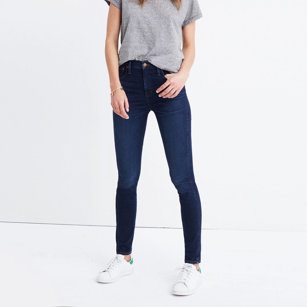 Madewell High-Rise Skinny Jeans – Dark Wash